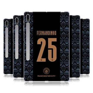 MAN CITY FC 2020/21 PLAYERS AWAY KIT GROUP 2 SOFT GEL CASE FOR SAMSUNG TABLETS 1 - Picture 1 of 19