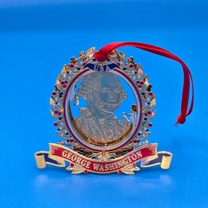 The Danbury Mint 23k Gold Plated Ornament Collection: George Washington  - Picture 1 of 3