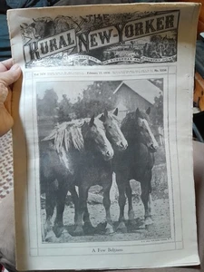 Vintage Rural New Yorker Magazine Paper Feb 15 1936 - Picture 1 of 3