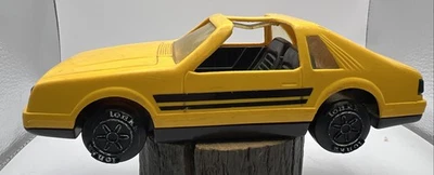 Vintage 1983 Tonka Interstate Auto Transport Car Ford Mustang Yellow - Image 1 of 4