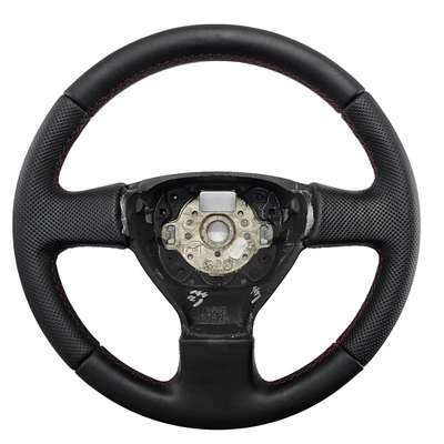 VW Caddy 2K Golf 5 Plus Eos Leder Lenkrad rote Naht neu bezogen 1K0419091AG - Bild 1 von 4