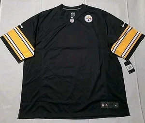 Pittsburgh Steelers Men's 4XL XXXXL Nike On Field Blank Jersey/Black/New NFL - Picture 1 of 11