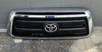 2010 - 2013 Toyota Tundra Front Upper Chrome Black Grill Grille OEM Small Defect - Image 1 of 4