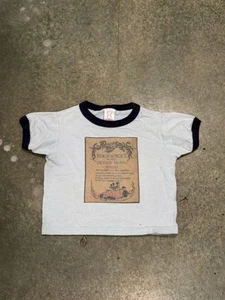 Vintage 80s Kids Graphic Ringer T-Shirt Band Tee Graphic Tee Size S Made in USA - Picture 1 of 9