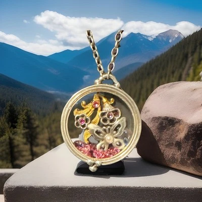 Brighton Necklace FLOWER DUET Shaker List $138 NWT JM6973 - Image 1 of 4