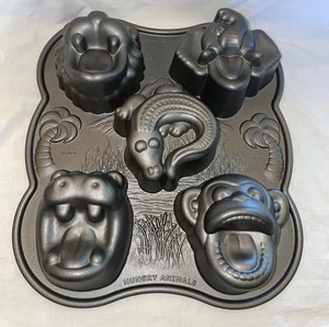 Nordic Ware beschichtete hungrige Tiere schwere Aluminiumguss Backform Kuchen Dschungel - Bild 1 von 10