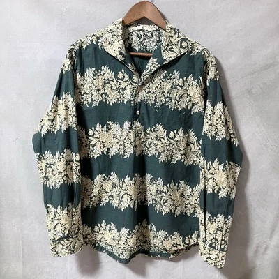 45R 棉花边印花立领套衫 Teva 衬衫尺寸 4 L 绿色 — 第 1/4 张图片