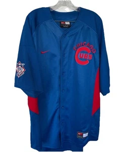 Chicago Cubs Nike Fit Cubbie Blue Stitched Jersey XL,genuinemerchandise National - Picture 1 of 10