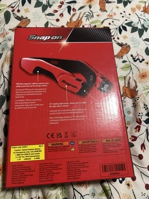 Snap-on ECHDF042 450 Lumen High-Tech Headlamp Red Rechargeable OPEN BOX - Image 1 of 3