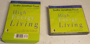 Sudhir Jonathan Foust HIGH ENERGY LIVING Audio CD 2 Disc Set Yoga & Health Book - Picture 1 of 10