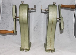 Pair Ediquip Model 1000 Film Rewinds W/ Stand 8mm 16mm 35mm Moviola Magnasync - Picture 1 of 7