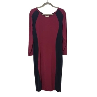 Yelete бордовый и черный обтяжку платье новый с Ярлыками размер 2XL Oxblood обтяжку платье - Изображение 1 из 4