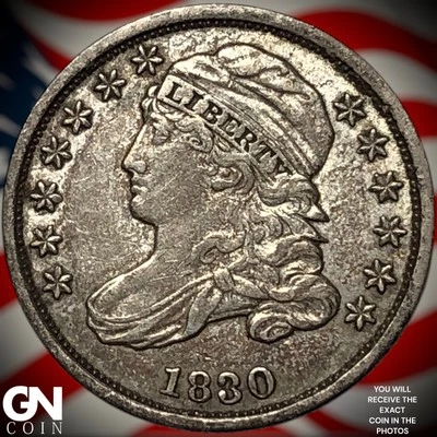 1830 Capped Bust Dime Z4454 - Image 1 of 2