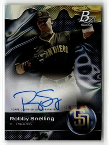 2023 Bowman Platinum #TOP-38 Robby Snelling Top Prospects Autogramme - Bild 1 von 2