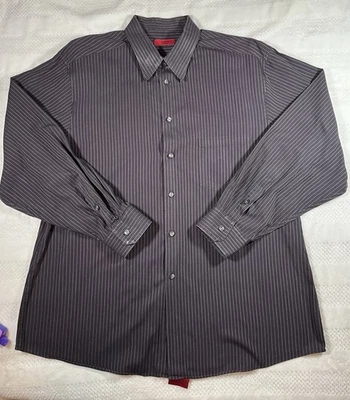 Camisa de vestir para hombre Alfani negra con mangas ajustadas PS - EXCELENTE ESTADO - XL - 17-1/2 - 34/35 Foto 1 de 4
