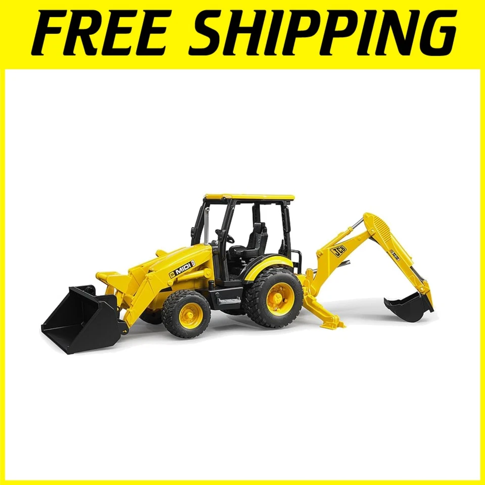 Realistic Construction Toys - JCB Backhoe Loader - Image 1 of 4
