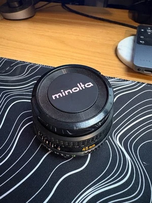 MINOLTA MD ROKKOR-X 45MM F/2 LENS CLEAN GLASS - SEE PHOTOS - Image 1 of 4
