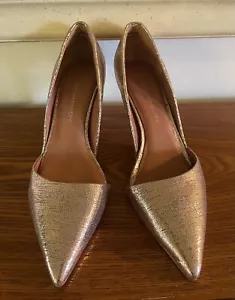 Rebecca Minkoff Rose Gold Leather Shoes Size 8 M - Picture 1 of 12