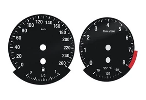 BMW 3 series E90, E92 - Speedometer dials from MPH to km/h Gauges - Picture 1 of 6