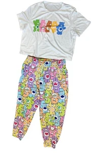 Care Bears loungewear jogger pants & T Shirt Sleep wear Kids 14/26 Large - Picture 1 of 8