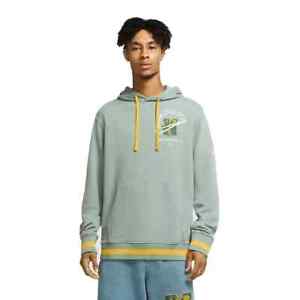Nike Men's Club Fleece Pullover Hoodie | Spiral Sage/University Gold | Size: XL