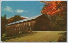 Covered Bridge, Albany, New Hampshire, Swift River, Postcard