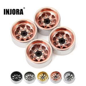 INJORA 1.0" Steel Wheel Rims -3.78mm Offset for AX24 SCX24 TRX4M,4PCS,W1004 - Picture 1 of 34
