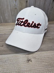 Titleist Hat Pro V1 Golf Large/xLarge Stretch Cap White, New Era - Picture 1 of 5