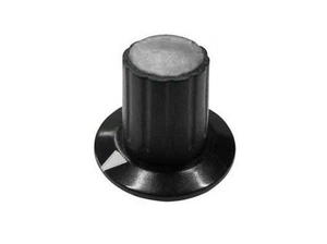 Manopola per potenziometro asse 6mm grigia con indice a disco diametro 26mm - Imagen 1 de 1
