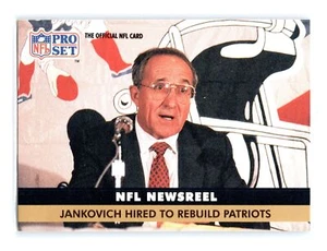 1991 Pro Set Football #344 Sam Jankovich    New England Patriots - Picture 1 of 2