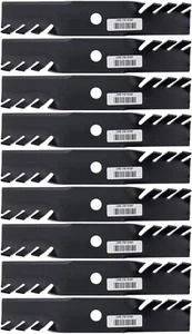 9 USA Mower Blades® Toothed for Toro® 109-6872 Exmark® 103-6381 48" Deck - Picture 1 of 7