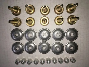 50- WOODY'S GOLD DIGGER CARBIDE STUD 1 7/16 X 5/16 w Support Plate & Nylock Nut - Picture 1 of 5