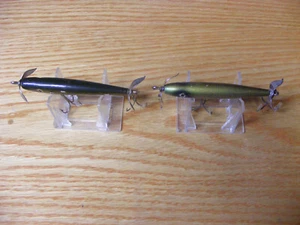 Beautiful Original Vintage pair of Shakespeare 3 Hook Slim Jims in Scale Colors - Picture 1 of 4