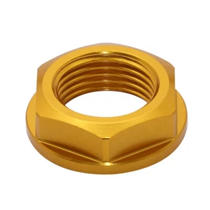 Gold M18XP1.5 Motorcycle Front Axle Shaft Lock Screw Bolt Nut For Yamaha YZF KXF - Picture 1 of 10