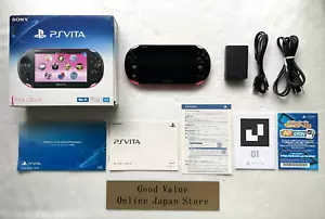 Sony PS Vita PCH-2000 ZA15 Pink Black Wi-Fi Model Console with Original Box - Picture 1 of 17