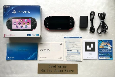 Sony PS Vita PCH-2000 ZA15 Pink Black Wi-Fi Model Console with Original Box - Image 1 of 4