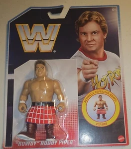 WWE Retro Mattel Creations Rowdy Roddy Piper Nuevo Sin usar, en caja Como Nuevo en tarjeta - Imagen 1 de 2