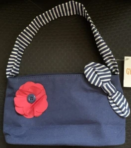 NWT Gymboree Handbag Purse 3+ Years Lined with Zipper Closure Blue/White/Red - Picture 1 of 3