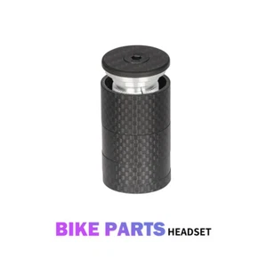 TOSEEK Bicycle Headset Carbon Top Cap & Spacers & Expander Core 28.6mm 1-1/8"