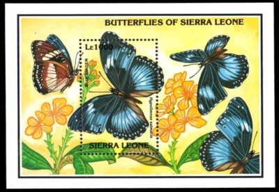 SIERRA LEONE 1991-2010 #1406, #1640, #1642, #3032 Souvenir Sheets/BUTTERFLIES - Image 1 of 4