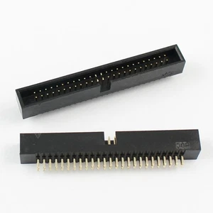 5Pcs 1.27mm Pitch 2x25 50 Pin Straight Male Shrouded Box Header IDC Connector - Picture 1 of 6