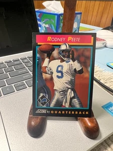 1992 Score Card #332 Rodney Peete Detroit Lions - Picture 1 of 2