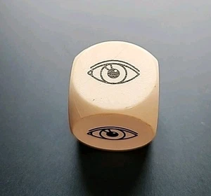 Clue The Great Museum Caper Board Game Replacement Part White Die - Picture 1 of 3