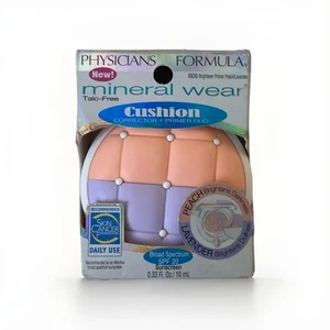 Physicians Formula Mineral Wear Cushion Corrector+Primer Duo #6836Peach/Lavender - Picture 1 of 2