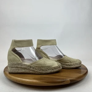 Sandali donna nuovi Franco Sarto Bessa avorio tela espadrillas zeppa taglia 6 M - Foto 1 di 11