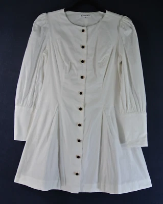 NEW, REFORMATION Lovisa Stretch Organic Cotton Mini in White-SZ 8 #EP442 - Image 1 of 4