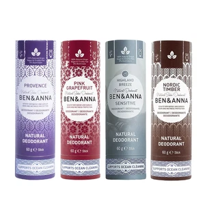 Ben & Anna Natural Soda Deodorant Paper Tube Vegan Cruelty-Free 60g