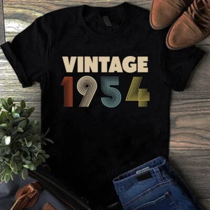 Vintage 1954 Jahre alt Unisex Herren Damen Tshirt - Bild 1 von 1