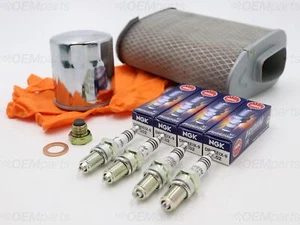 Air / Chrome Oil Filter, Iridium Spark Plug, Drain Plug HONDA CB 1300 1998-2002 - Picture 1 of 12