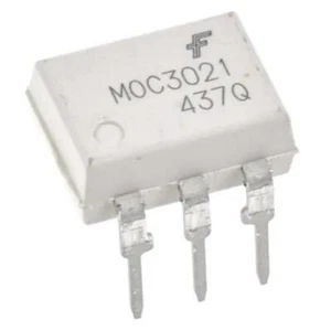 2x MOC3021M OnSemi Random-Phase Triac Driver Output Optocoupler 6-Pin DIP - Picture 1 of 1